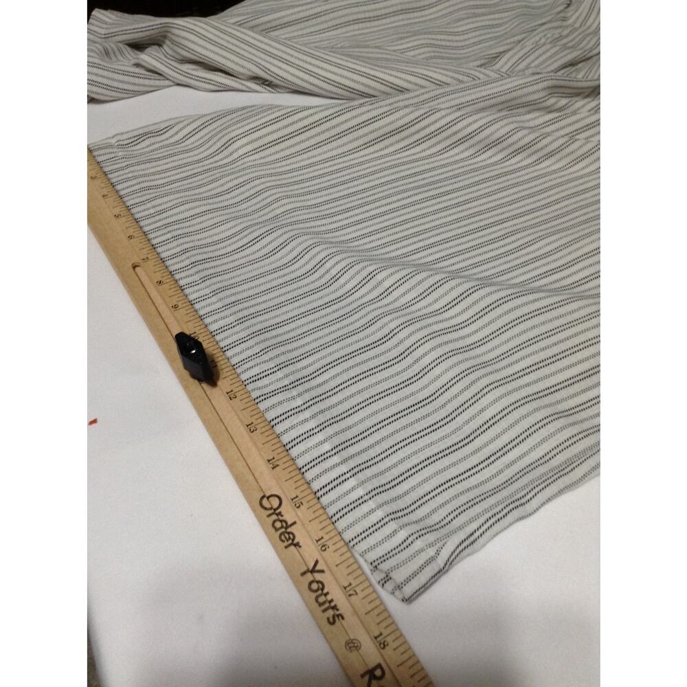4SI3NNA Striped Wide Leg Jumpsuit S Halter Criss Cross Back Pockets White Black - Picture 4 of 16